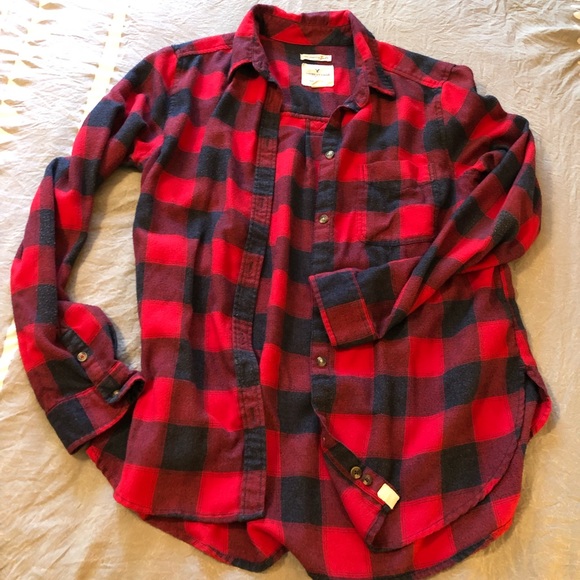 Ae Buffalo Plaid Flannel Shirt 